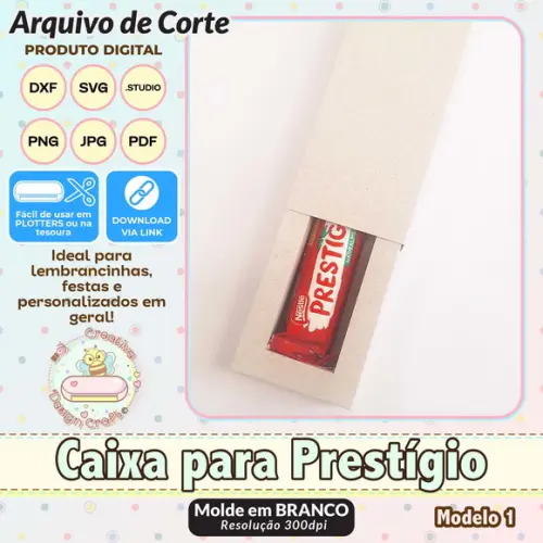 Arquivo de Corte Silhouette Caixa para Prestigio Modelo 1
