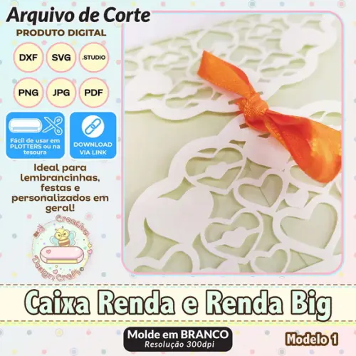 Arquivo de Corte Silhouette Caixa Renda e Renda Big