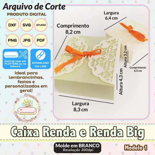 Arquivo de Corte Silhouette Caixa Renda e Renda Big