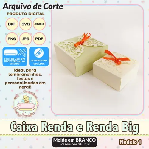 Arquivo de Corte Silhouette Caixa Renda e Renda Big