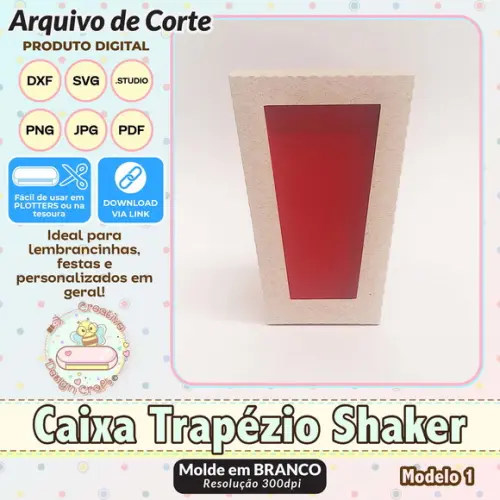 Arquivo de Corte Silhouette Caixa Trapézio