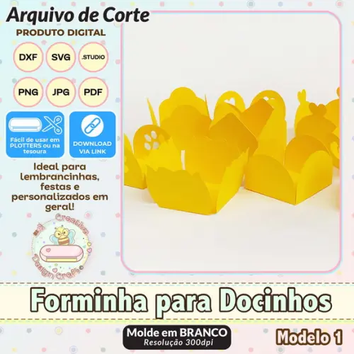 Arquivo de Corte Silhouette Forminha para Docinhos Volume 1