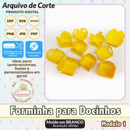 Arquivo de Corte Silhouette Forminha para Docinhos Volume 1