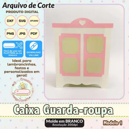 Arquivo de Corte Silhouette Guarda Roupa