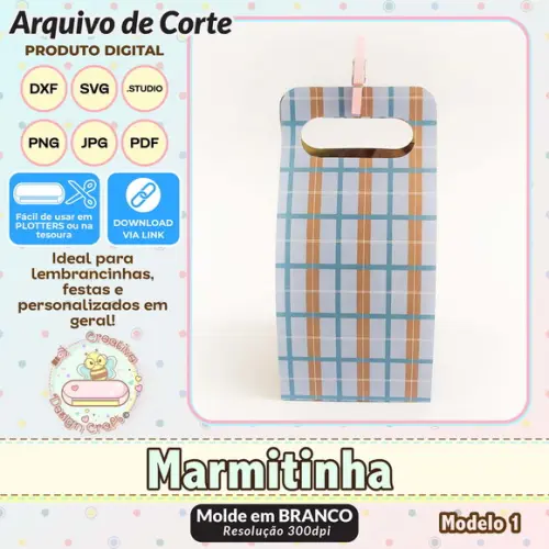 Arquivo de Corte Silhouette Marmitinha Modelo 1
