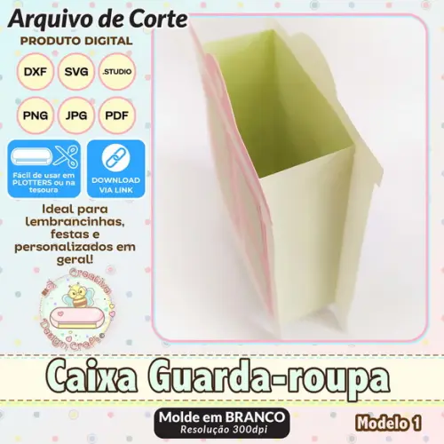 Arquivo de Corte Silhouette Guarda Roupa