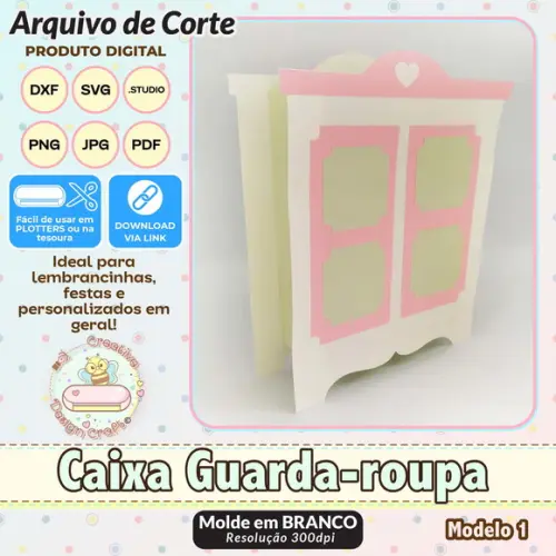 Arquivo de Corte Silhouette Guarda Roupa