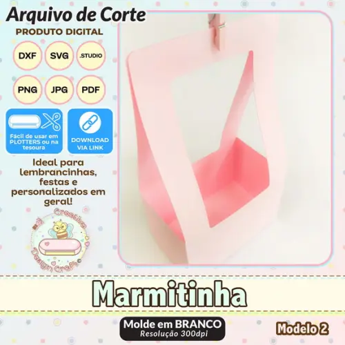Arquivo de Corte Silhouette Marmitinha Modelo 2