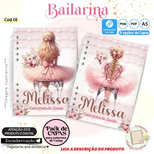Arquivo Digital Capas Caderneta de Saúde Bailarina - 1