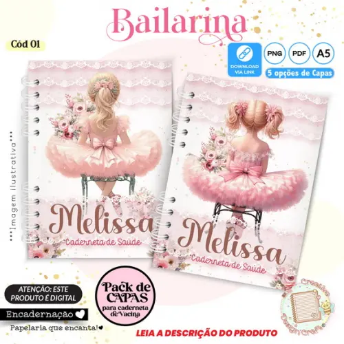 Arquivo Digital Capas Caderneta de Saúde Bailarina - 1