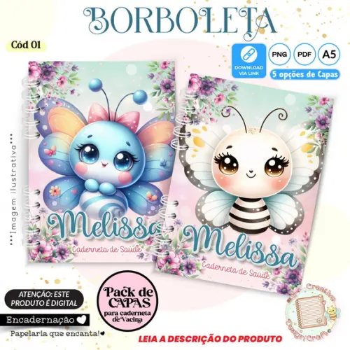 Arquivo Digital Capas Caderneta de Saúde Borboleta - 1
