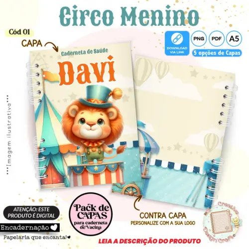 Arquivo Digital Capas Caderneta de Saúde Circo Menino - 1
