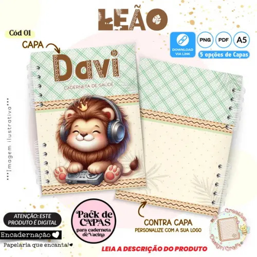 Arquivo Digital Capas Caderneta de Saúde Leão - 1