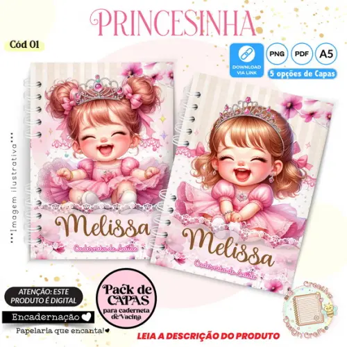 Arquivo Digital Capas Caderneta de Saúde Princesa - 1