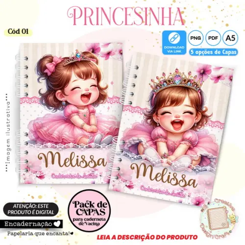 Arquivo Digital Capas Caderneta de Saúde Princesa - 1