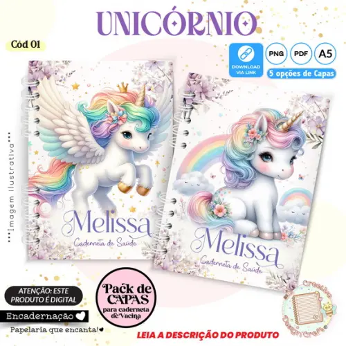 Arquivo Digital Capas Caderneta de Saúde Unicórnio - 1