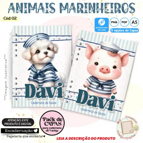 Arquivo Digital Capas Caderneta Saúde Animais Marinheiros 2