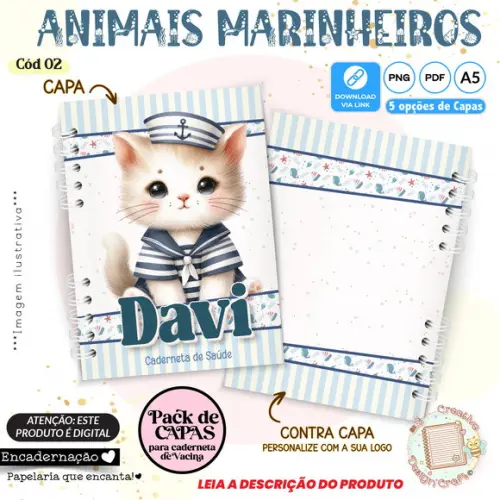 Arquivo Digital Capas Caderneta Saúde Animais Marinheiros 2