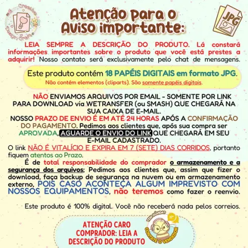 Papéis Digitais Abelha Kit 2