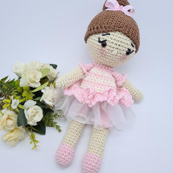 Boneca Bailarina Amigurumi