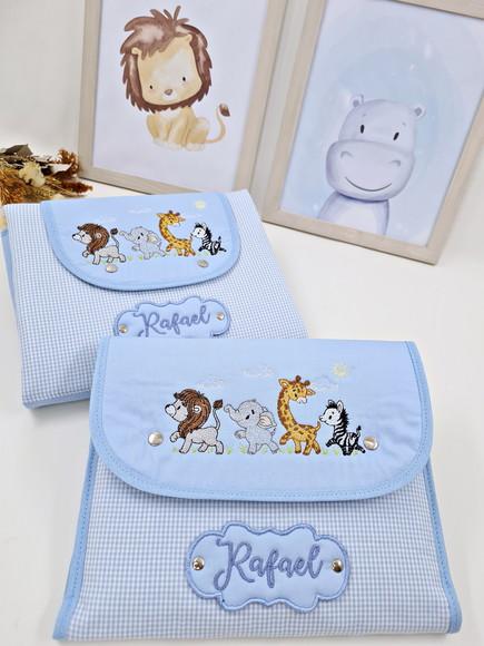 Kit de Porta Fraldas e Trocador de Bolsa