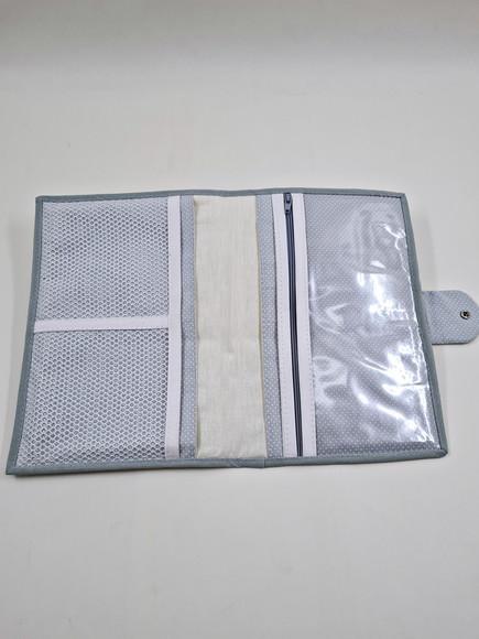 Kit de Porta Fraldas Trocador de Bolsa e Porta Caderneta