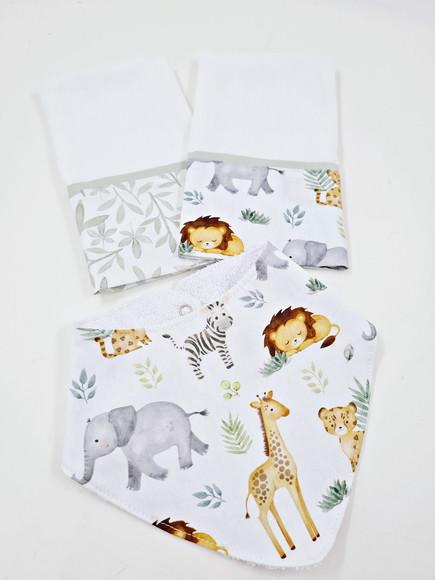Kit Fraldas de Boca e Babador Bandana
