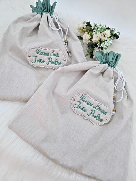 Kit Saquinho para Roupa Suja ou Limpa