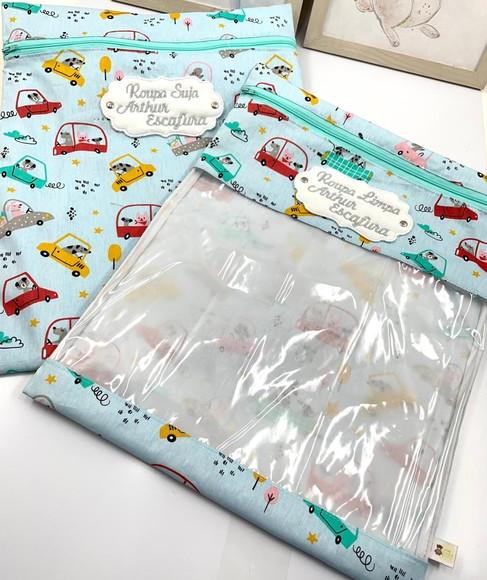 Kit Saquinhos para Roupa Suja e Limpa