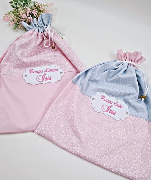 Kit Saquinho para Roupa Suja ou Limpa