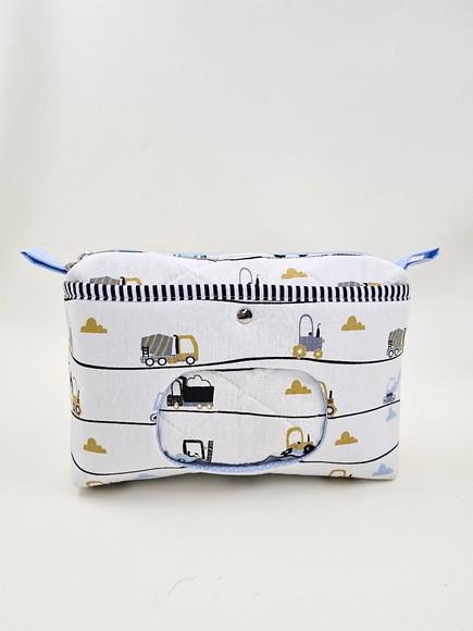 Necessaire Porta Fraldas e Lenço Umedecido