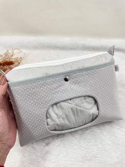 Necessaire Porta Fraldas e Lenço Umedecido