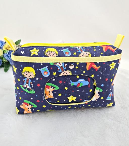 Necessaire Porta Fraldas e Lenço Umedecido