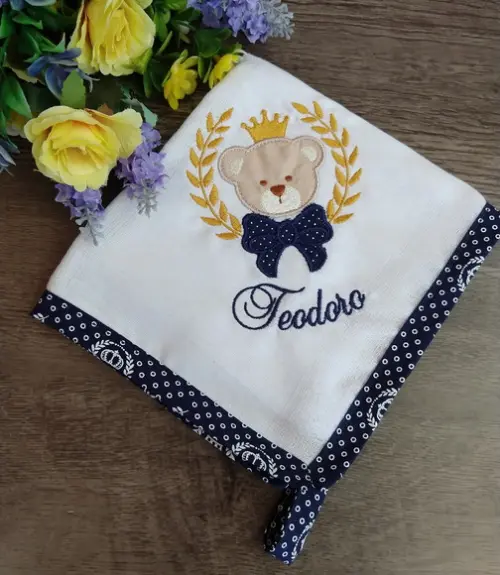 Fraldinha de Boca com Prendedor de Chupeta