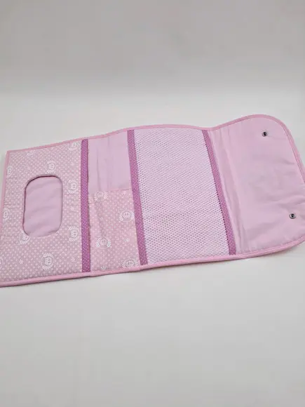 Kit de Porta Fraldas Trocador de Bolsa e Porta Caderneta