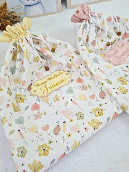 Kit Saquinho para Roupa Suja e Limpa