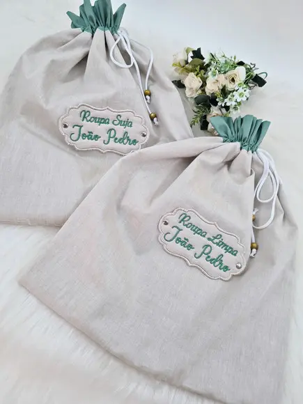 Kit Saquinho para Roupa Suja ou Limpa