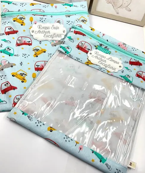 Kit Saquinhos para Roupa Suja e Limpa