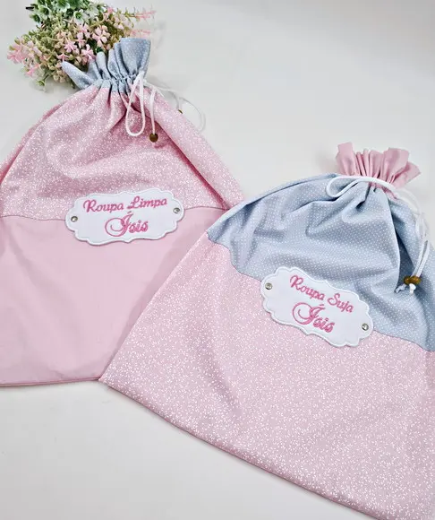 Kit Saquinho para Roupa Suja ou Limpa