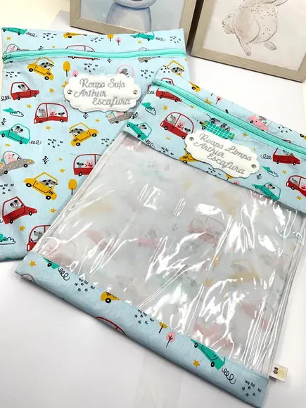 Kit Saquinhos para Roupa Suja e Limpa