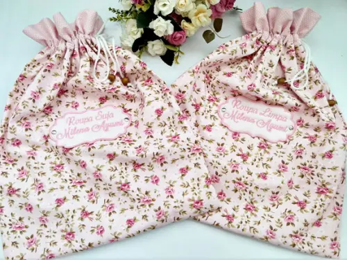 Kit Saquinhos para Roupa Suja e Limpa