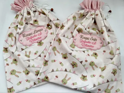 Kit Saquinho para Roupa Suja e Limpa