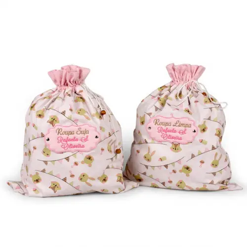 Kit Saquinho para Roupa Suja e Limpa