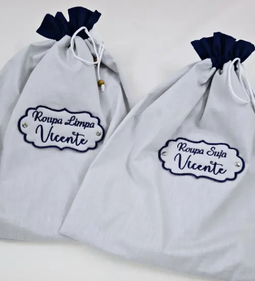 Kit Saquinhos para Roupa Suja ou Limpa