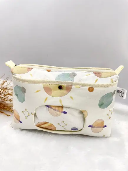 Necessaire Porta Fraldas e Lenço Umedecido