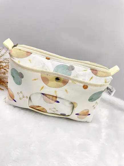 Necessaire Porta Fraldas e Lenço Umedecido