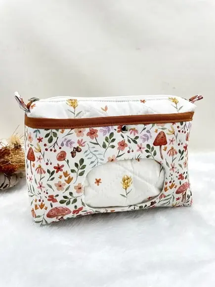 Necessaire Porta Fraldas e Lenço Umedecido