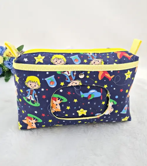 Necessaire Porta Fraldas e Lenço Umedecido