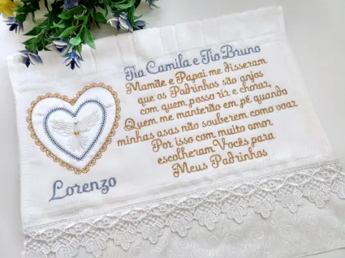 Toalha Convite Batizado
