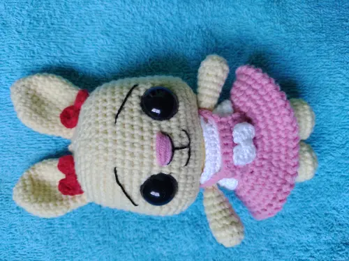 Coelhinha Lola de Crochê Amigurumi - Feita à Mão